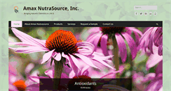 Desktop Screenshot of amaxnutrasource.com